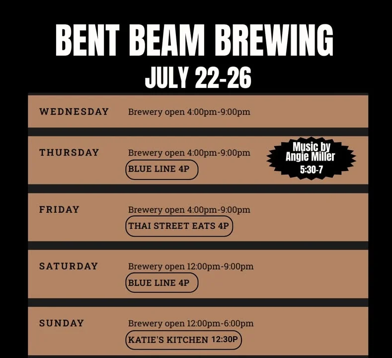 This week’s food truck and entertainment schedule!