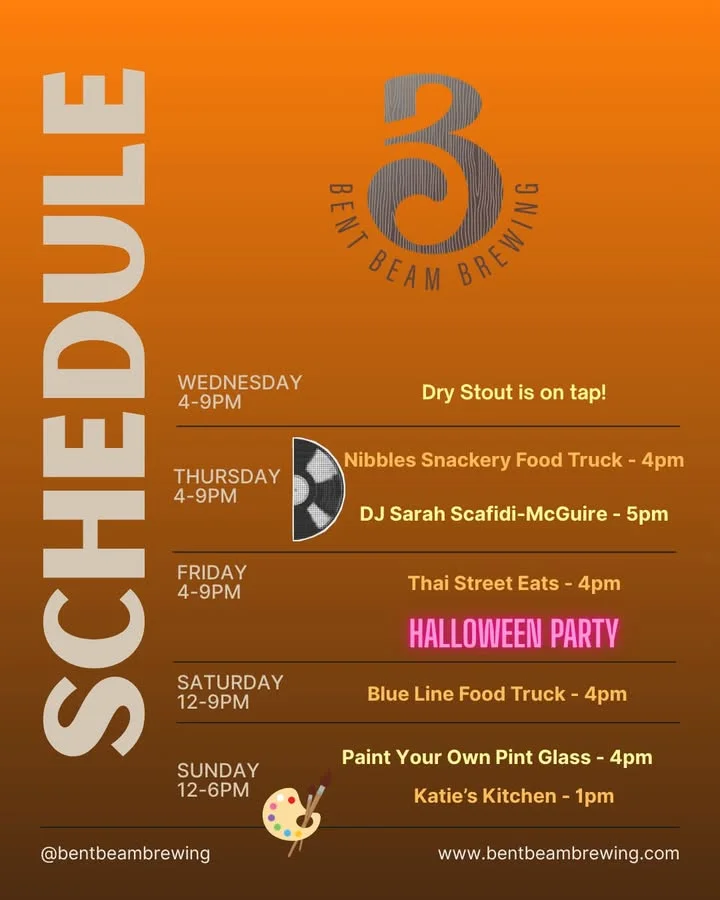 Happy Halloween!🎃 don’t miss out on this weeks music, food trucks, painting, a…